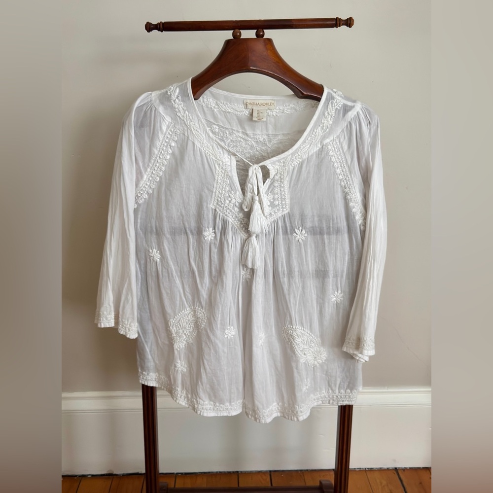 Cotton Peasant Blouse